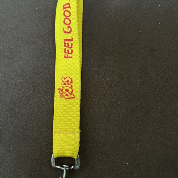 Kellogg’s Corn Pops cereal Lanyard key chain, yellow with red print New - Picture 10 of 16